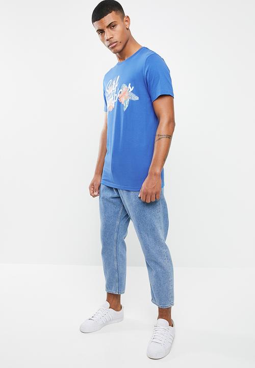 Jack & Jones - Howey short sleeve crew neck - blue