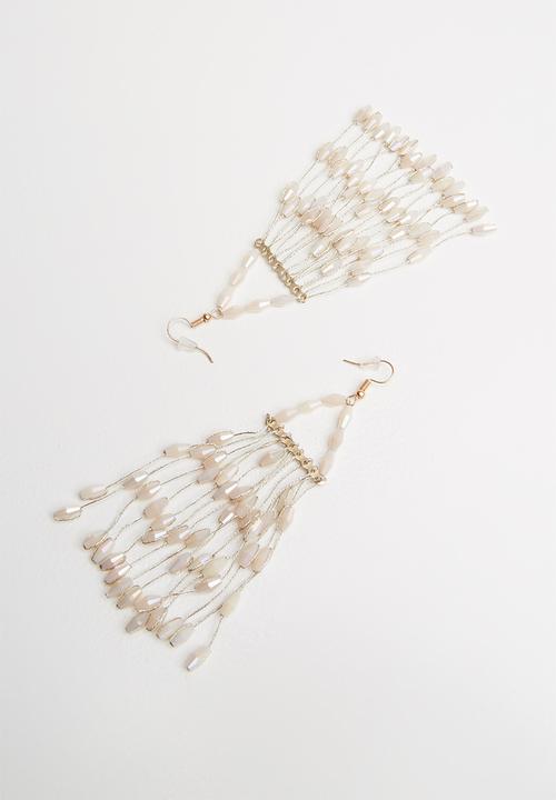 STYLE REPUBLIC - Statement earrings - gold & pink
