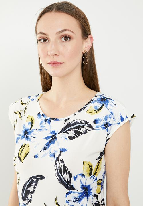 edit - Sleeveless tunic dress - multi