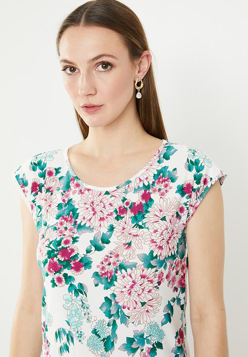 edit - Sleeveless tunic dress - multi