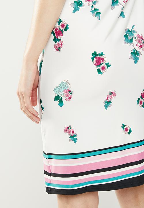 edit - Sleeveless tunic dress - multi