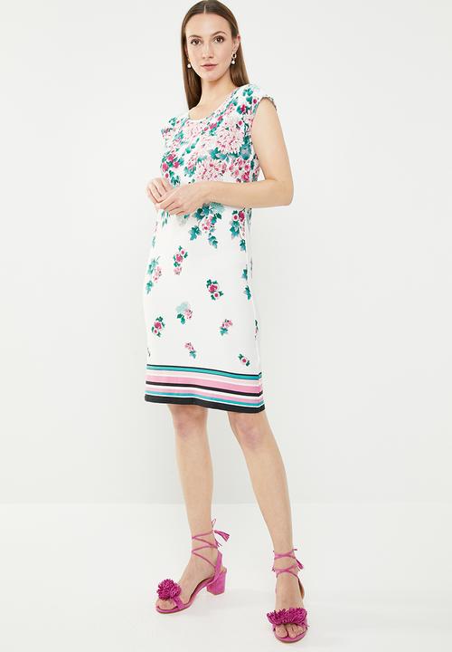 edit - Sleeveless tunic dress - multi