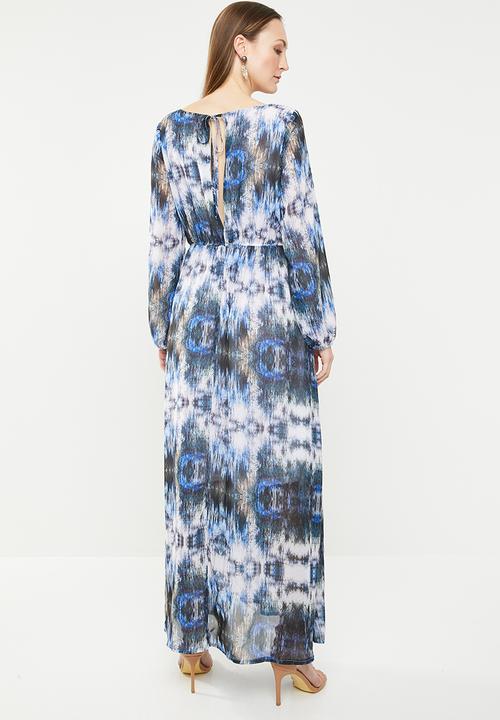 edit - Peasant maxi dress - multi