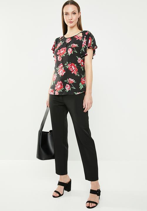 edit - Flutter sleeve top - multi