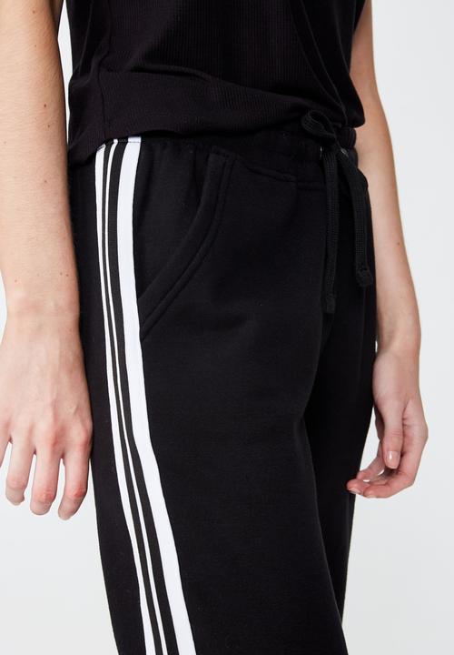 Cotton On - Adele cuff trackpants  - black