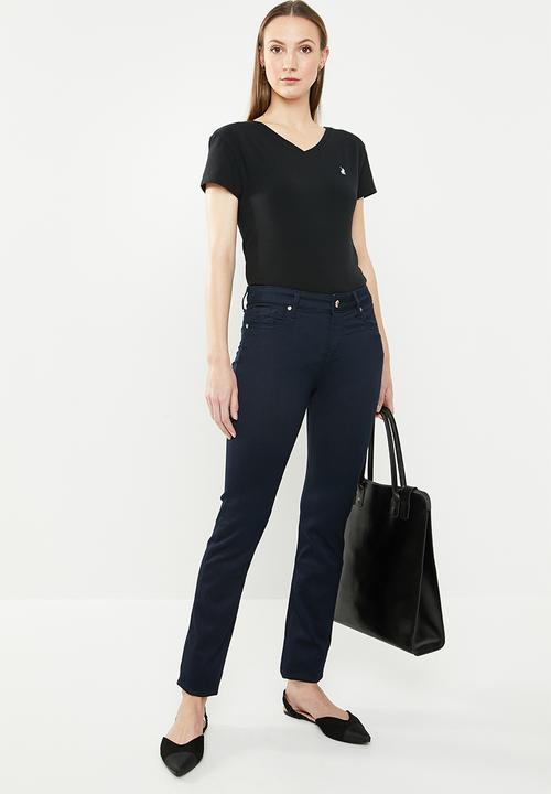 POLO - Kelly short sleeve stretch tee - black