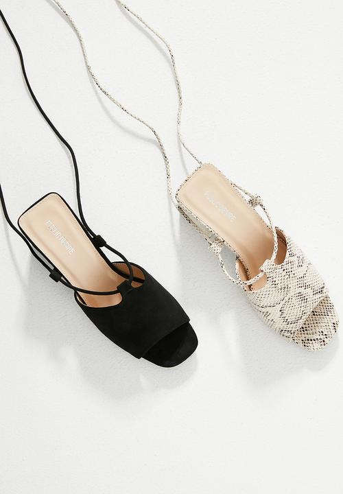 Public Desire - Heidi block heel - beige & brown