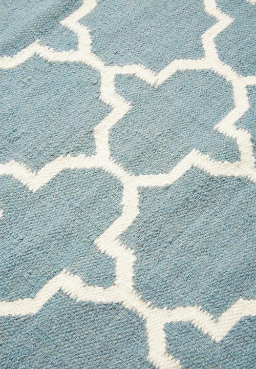 SF Collection - Jasper 100% wool rug - duck egg