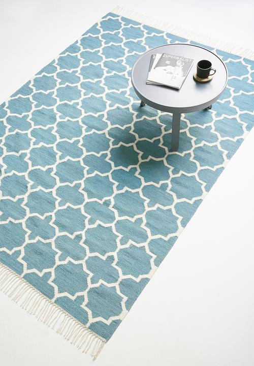 SF Collection - Jasper 100% wool rug - duck egg