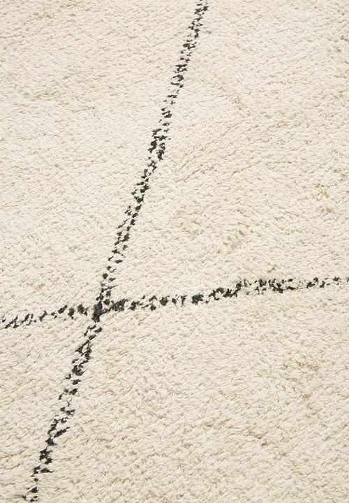 Sixth Floor - Raven tufted rug - cream