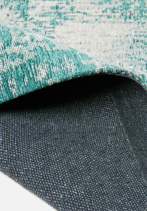 Sixth Floor - Hunter jacquard rug - teal