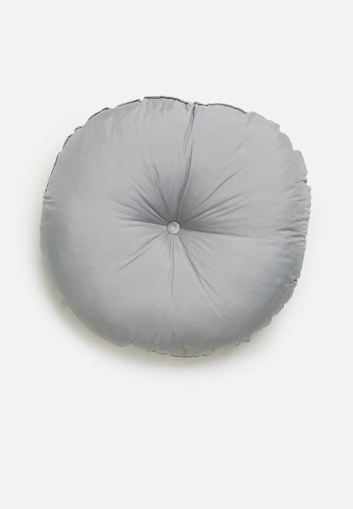 Sixth Floor - Lulu round pillow - overcast