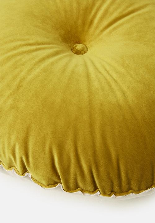 Sixth Floor - Lulu round pillow - sulphur