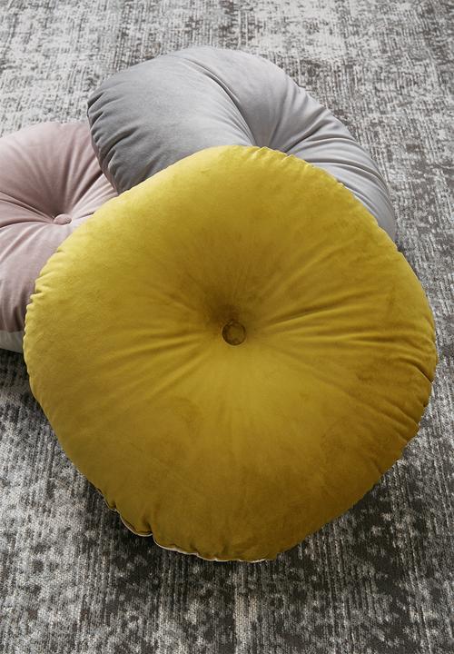 Sixth Floor - Lulu round pillow - sulphur