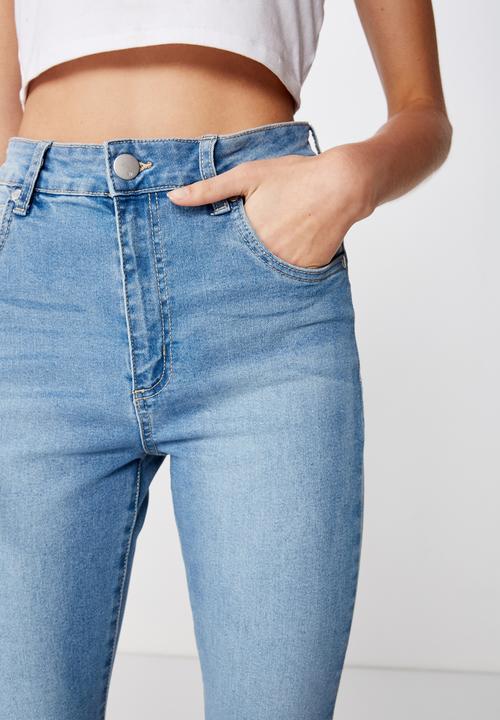 Cotton On - High rise grazer skinny jean  - blue