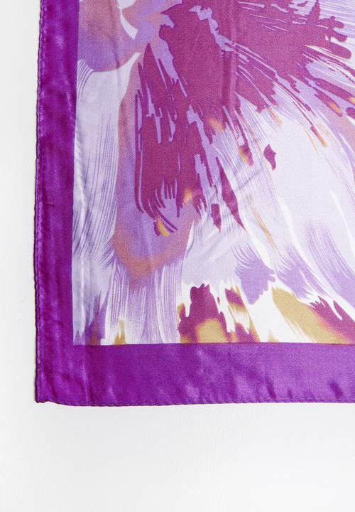 Joy Collectables - Printed scarf - purple & white
