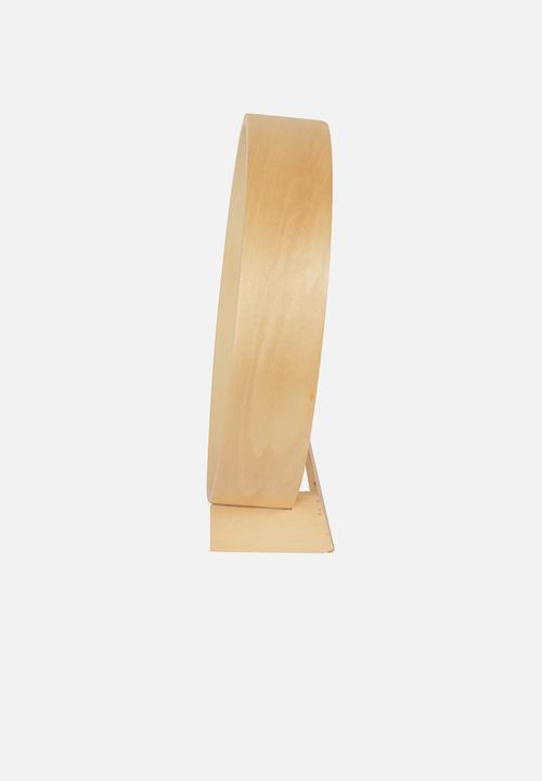 Umbra - Rimwood desk/wall clock - white & natural