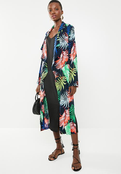 Superbalist - Longer length palm print kimono - multi