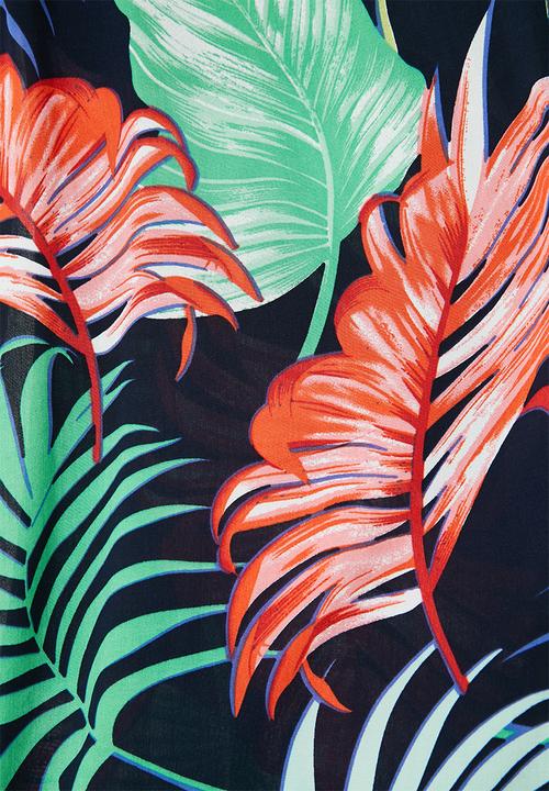 Superbalist - Longer length palm print kimono - multi