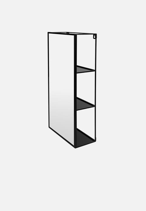 Umbra - Cubiko mirror & storage unit - black
