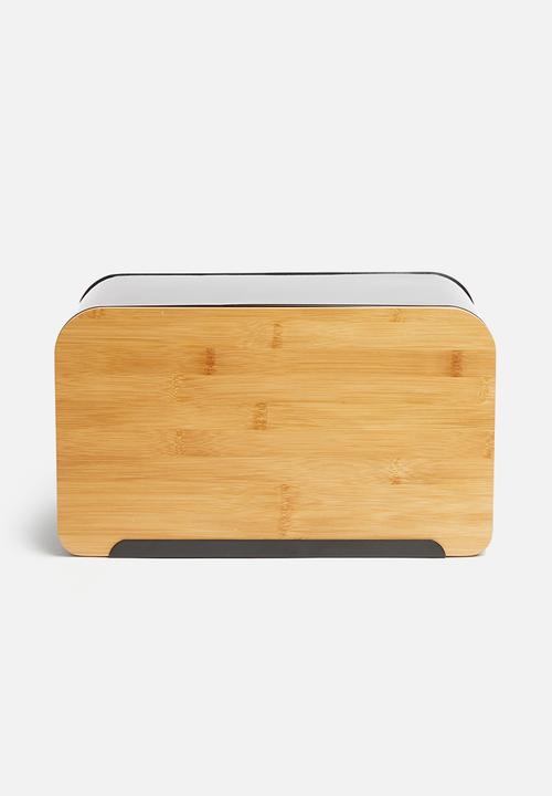 Present Time - Lay up bread box - black