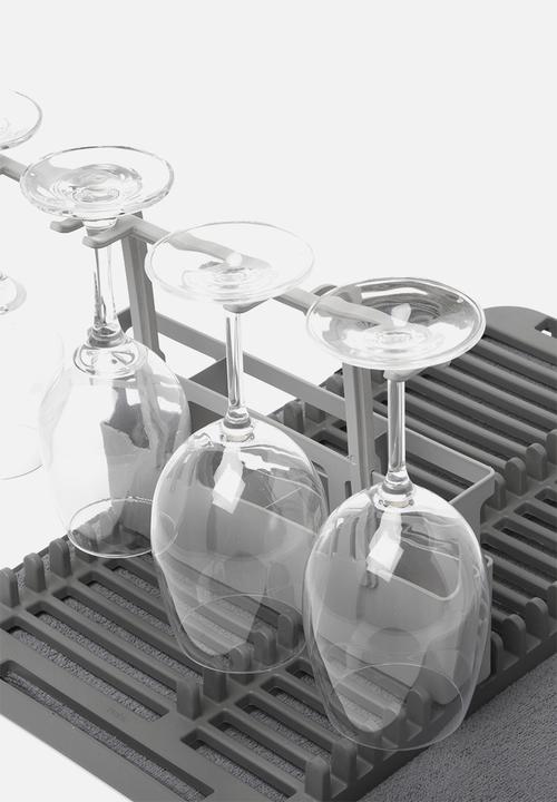 Umbra - Udry dish rack with drying mat - grey