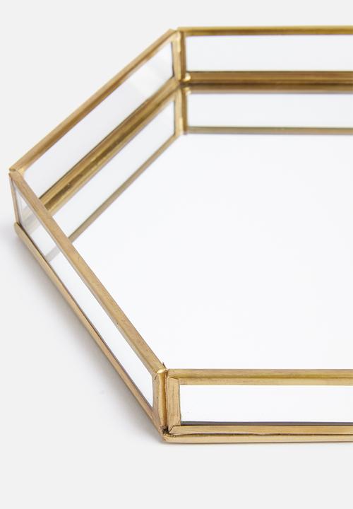 Sixth Floor - Presley tray - brass