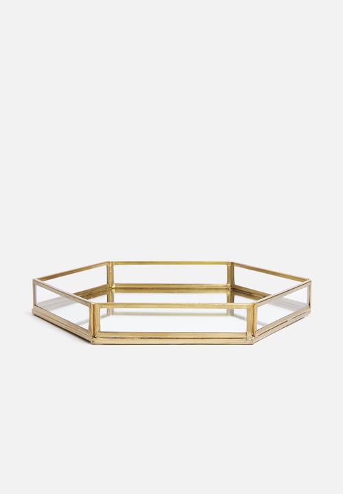 Sixth Floor - Presley tray - brass