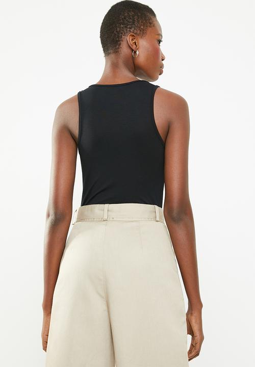 Superbalist - 2pk hi bodysuit - black & white