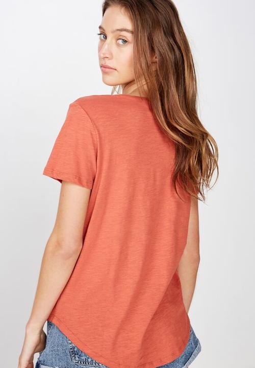 Cotton On - The crew T-shirt - orange
