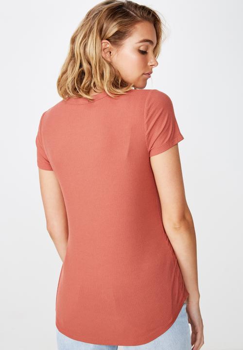 Cotton On - The girlfriend tee  - orange