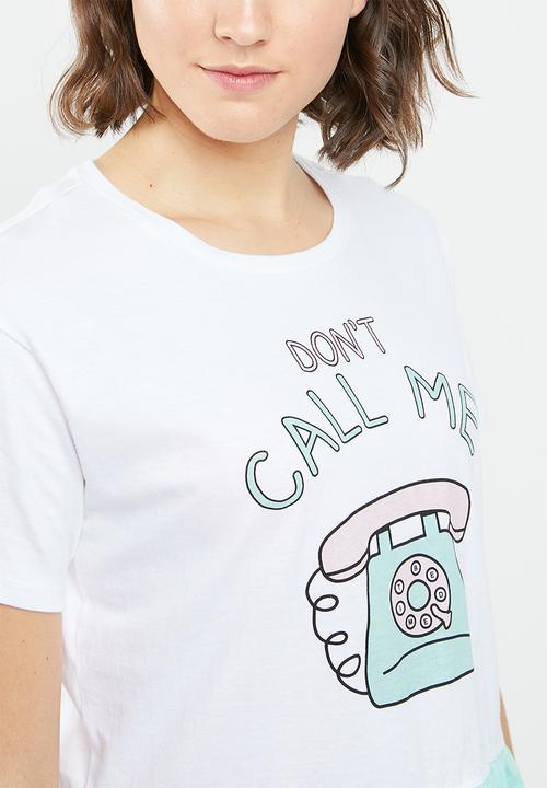 Brave Soul - Don't call me pyjama set - blue & white