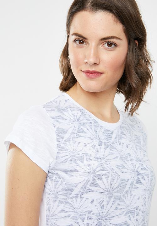 Lizzy - Bijoux tee - white & grey