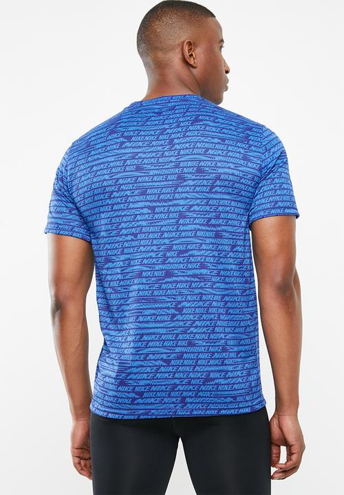 Nike - Nk dry all over print tee - blue