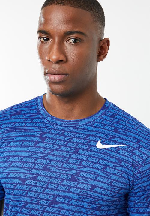 Nike - Nk dry all over print tee - blue