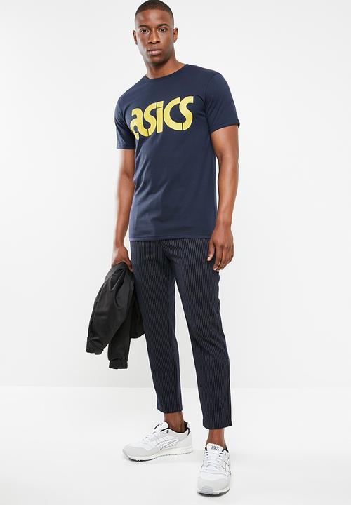 Asics Tiger - Asics graphic tee - navy