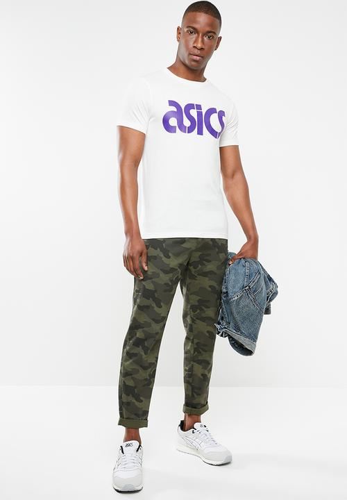 Asics Tiger - Asics graphic tee - cream