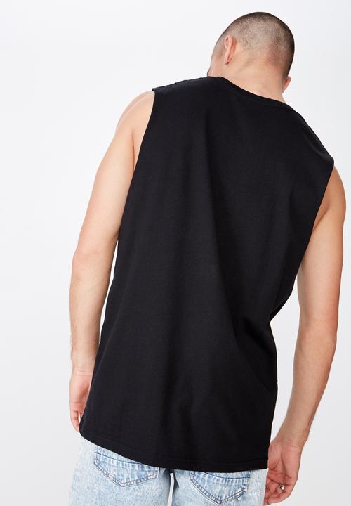 Cotton On - Tbar muscle tee - black
