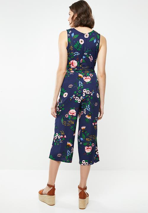 Brave Soul - Wide leg jumpsuit - navy