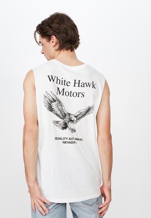 Cotton On - Tbar muscle tee - white