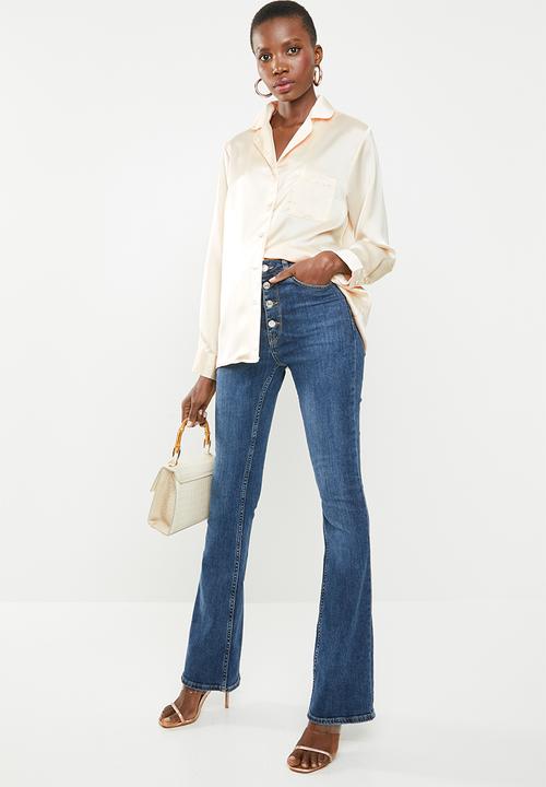 Missguided - Satin pyjama shirt - neutral