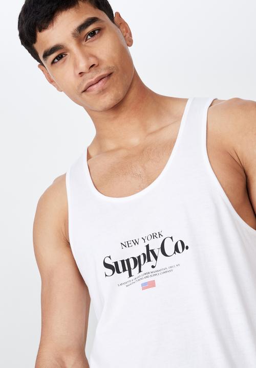 Cotton On - Tbar tank - white