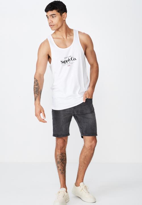 Cotton On - Tbar tank - white