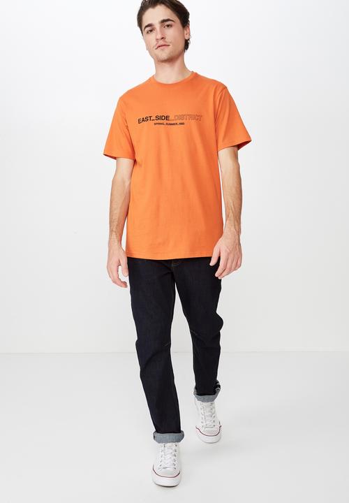 Cotton On - Tbar urban tee - orange