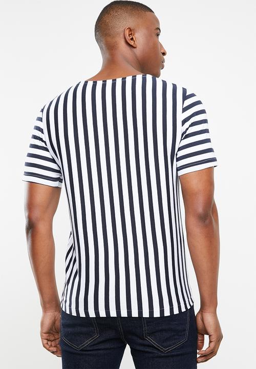Jack & Jones - Mito short sleeve tee - navy & white