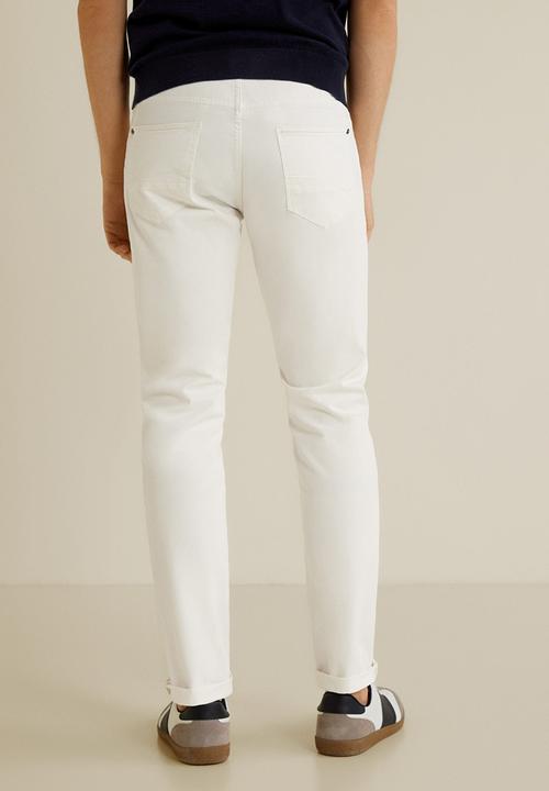 MANGO - Pisa trousers - white