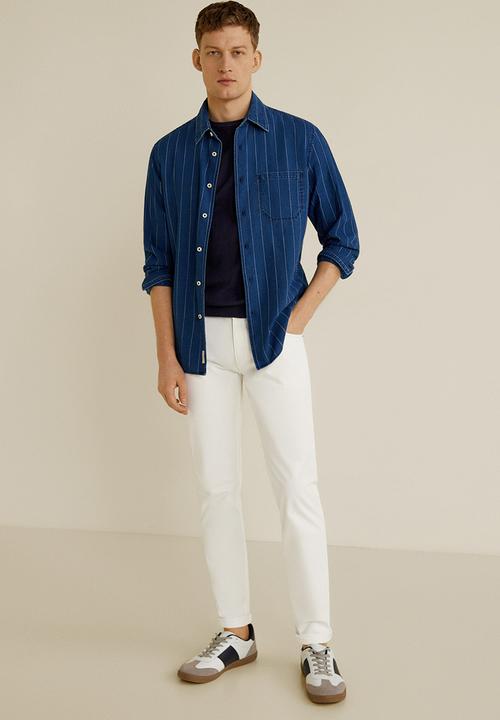 MANGO - Pisa trousers - white