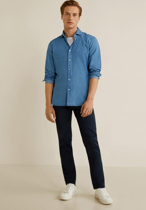 MANGO - Pisa trousers - navy