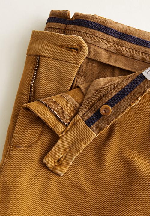 MANGO - Hogg  trousers - brown