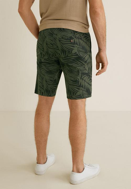 MANGO - Bermuda valley shorts - green